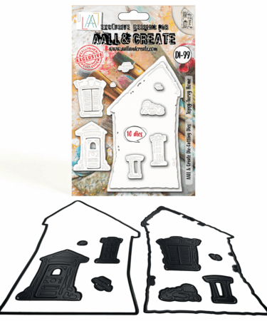 AALL & CREATE - Die-Cutting Die Set - Topsy-Turvy Home #099