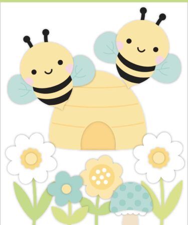DOODLEBUG DESIGN-collezione bee happy -busy bee doodle cuts