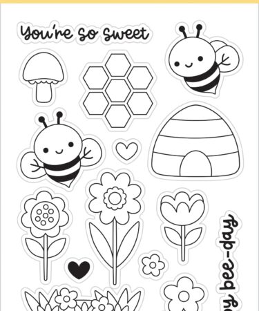 DOODLEBUG DESIGN-collezione bee happy - doodle stamps