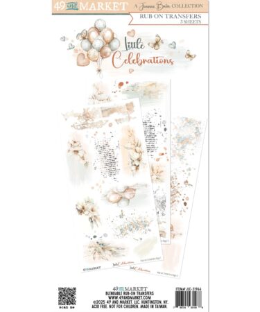 49 And Market - Collezione Little Celebrations - 6×12 Rub-on Texture Transfer Set