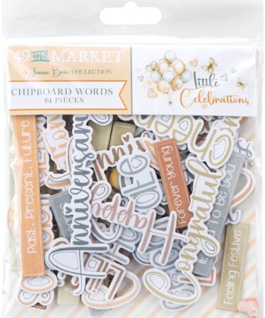 49 And Market - Collezione Little Celebrations -Chipboard Words