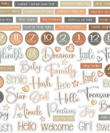 49 And Market - Collezione Little Dreamer -Chipboard Set