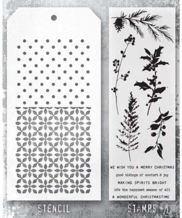 Tim Holtz Mixed-Media Stamps & Stencil - Set #55