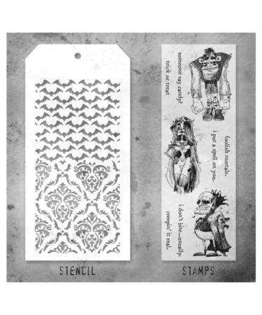 Tim Holtz Mixed-Media Stamps & Stencil - Set #26