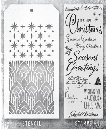 Tim Holtz Mixed-Media Stamps & Stencil - Set #56