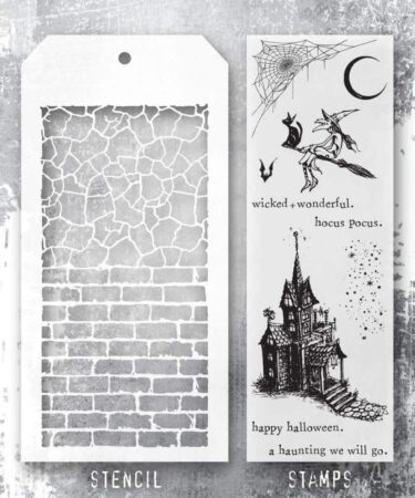 Tim Holtz Mixed-Media Stamps & Stencil - Bewitching