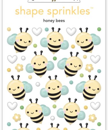DOODLEBUG DESIGN-collezione bee happy -  honey bees shape sprinkles