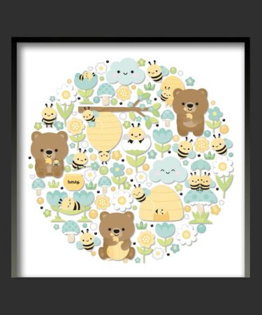 Alternative view of DOODLEBUG DESIGN-collezione bee happy -shadow box kit