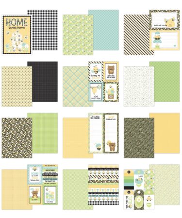 Alternative view of DOODLEBUG DESIGN-collezione bee happy -6x8 paper pad