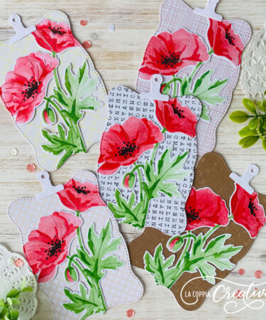 Alternative view of LA COPPIA CREATIVA -stencil - Due papaveri -