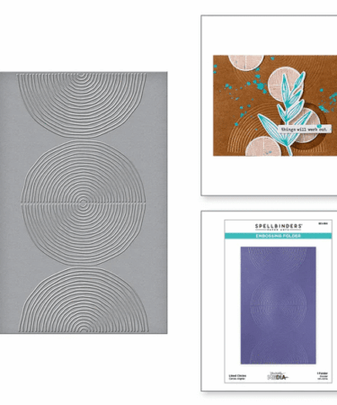 SPELLBINDERS - Embossing folder - Lined Circles