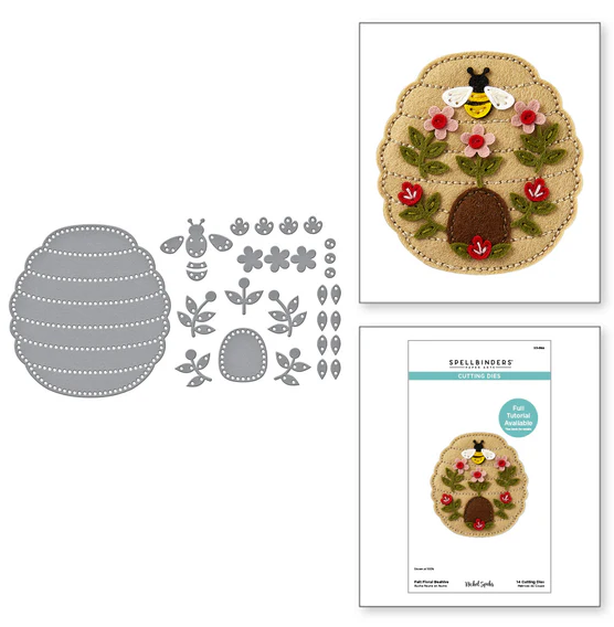 SPELLBINDERS - set di fustelle - Felt Floral Beehive