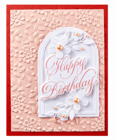 Alternative view of SPELLBINDERS - BetterPress Plate  -  Copperplate Happy Birthday and Everything