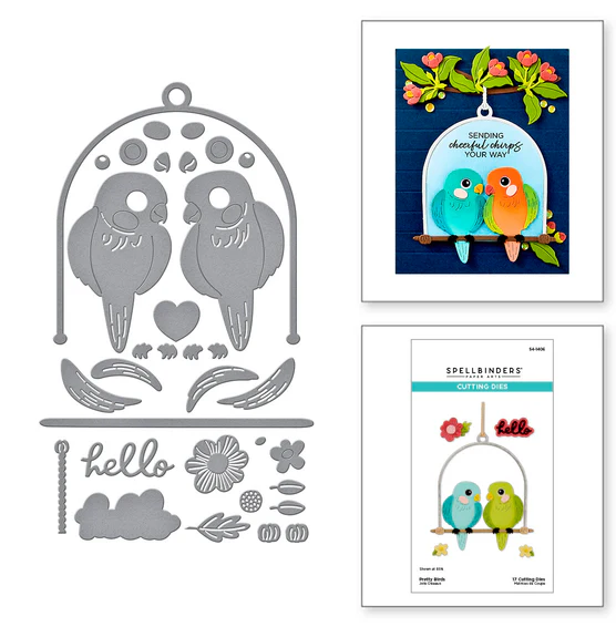 SPELLBINDERS - set di fustelle - Pretty Birds