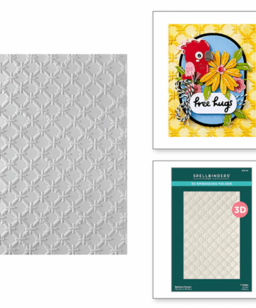 SPELLBINDERS -Embossing Folder  -Bamboo Screen 3D