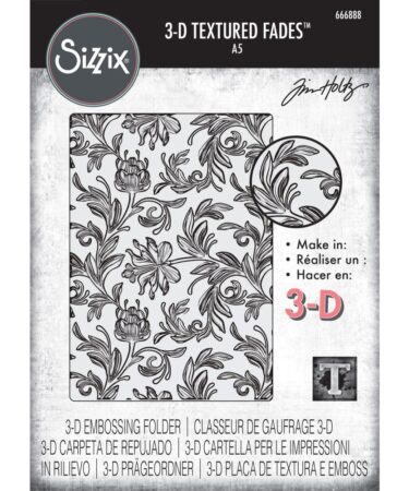 Sizzix 3D Texture Fades by Tim Holtz A5 Botanical Large