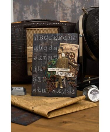 Alternative view of Sizzix 3D Texture Fades by Tim Holtz A5 Typewriter Large