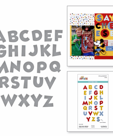 Spellbinders - from the Say Cheese Classic Mouse Collection -  Classic Mouse Alphabet Etched Dies