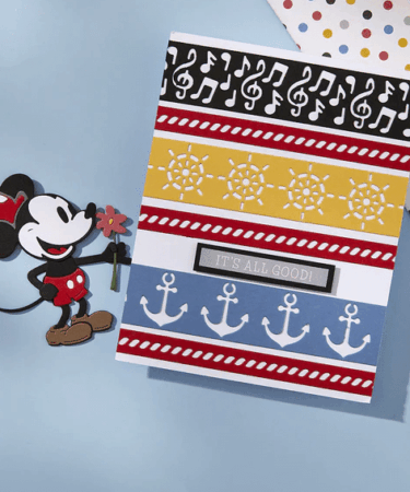 Alternative view of Spellbinders - from the Say Cheese Classic Mouse Collection -  Classic Mouse Borders Etched Dies
