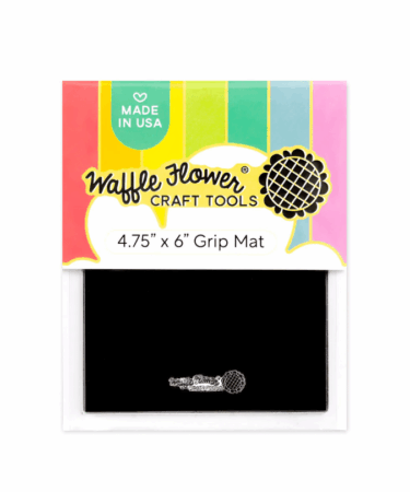 WAFFLE FLOWER - 4.75x6 Grip Mat - Black