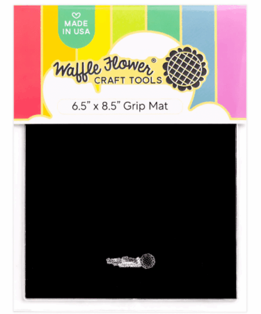 WAFFLE FLOWER - 6.5x8.5 Grip Mat - Black