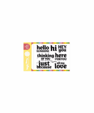 WAFFLE FLOWER - Hello Sunshine Sentiments Stamp Set