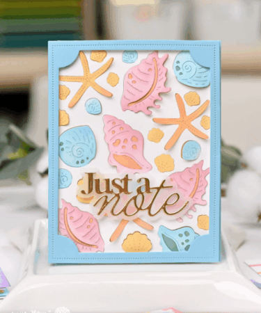 Alternative view of WAFFLE FLOWER - Just a Note Word Die