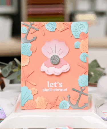 Alternative view of WAFFLE FLOWER - Seashell Frame Coloring Stencil