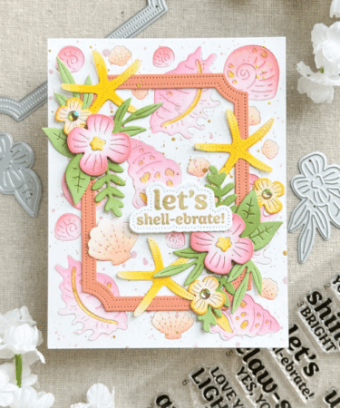 Alternative view of WAFFLE FLOWER - Seashell Texture Die