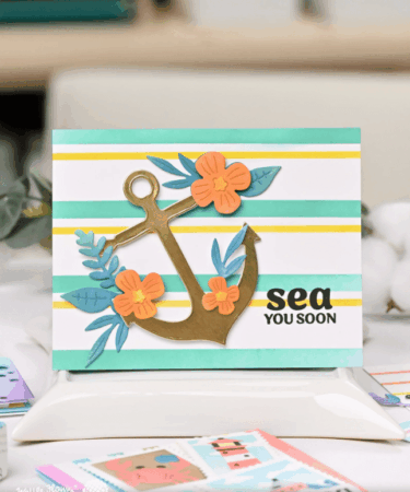 Alternative view of WAFFLE FLOWER - Two-step Mixed Stripes Stencil