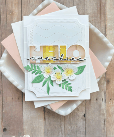 Alternative view of WAFFLE FLOWER - Overlapping Hello Additions Matching Die