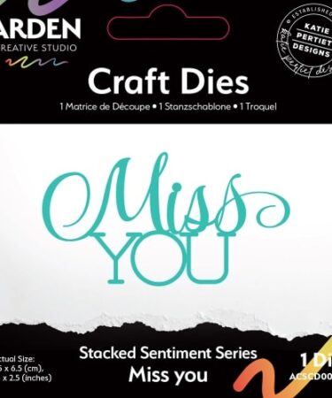 Arden Creative Studio - Sentiment Series Craft Dies Stacked Miss You