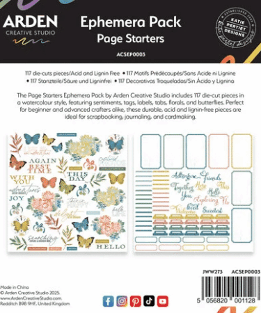 Arden Creative Studio - Page Starters Ephemera Pack