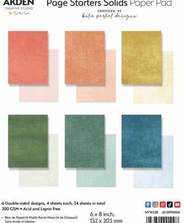 Arden Creative Studio - Page Starters Solids 6x8 Inch Paper Pad