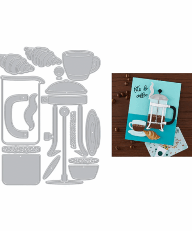 Hero Arts Coffee and Croissant Die Set