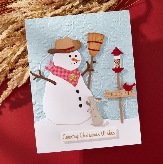 Spellbinders - Country Snowman Etched Dies - immagine 2