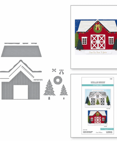 Spellbinders - Country Christmas Barn Etched Dies