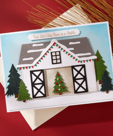 Alternative view of Spellbinders - Country Christmas Barn Etched Dies