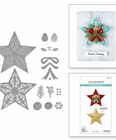 Spellbinders - Barn Star Wreath Etched Dies