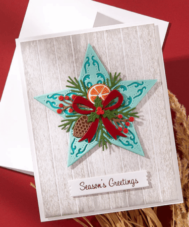 Alternative view of Spellbinders - Barn Star Wreath Etched Dies