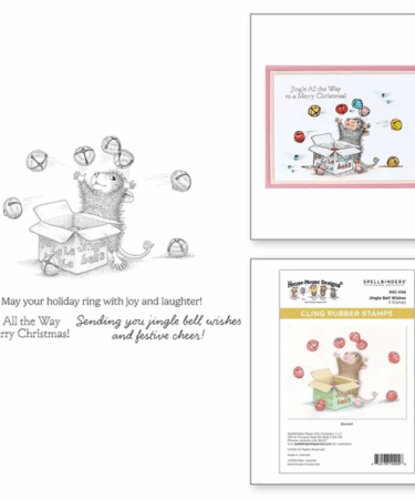 Spellbinders - Jingle Bell Wishes Cling Rubber Stamp Set