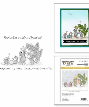 Spellbinders - Tree-mendous Christmas Cling Rubber Stamp Set