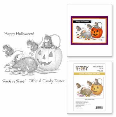 Spellbinders - Trick or Treat! Cling Rubber Stamp Set