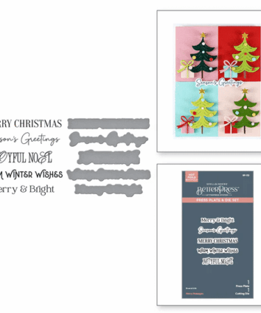 Spellbinders - Merry Messages Plate & Die Set