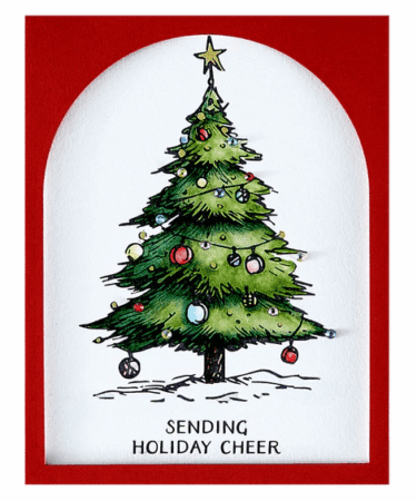 Alternative view of Spellbinders - Twinkle Bright Tree Registration BetterPress Plates