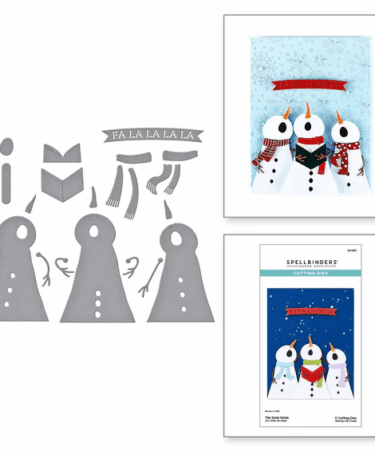 Spellbinders - The Snow Notes Etched Dies