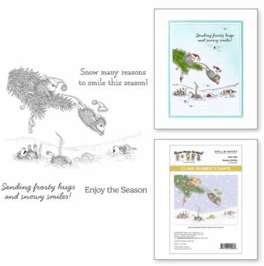 Spellbinders - Snowy Smiles Cling Rubber Stamp Set
