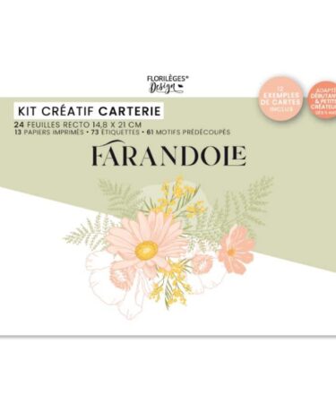 Florilèges Design -Collezione Farandole - Kit créatif 12 cartes