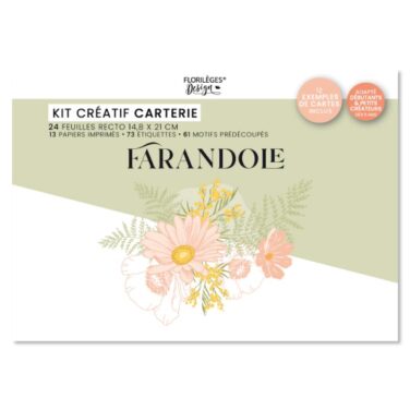 Florilèges Design -Collezione Farandole - Kit créatif 12 cartes