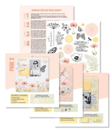 Alternative view of Florilèges Design -Collezione Farandole - Kit créatif album